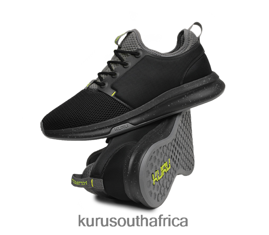 Men ATOM 6X6J4J155 Kuru Jet Black/Citron Shoes