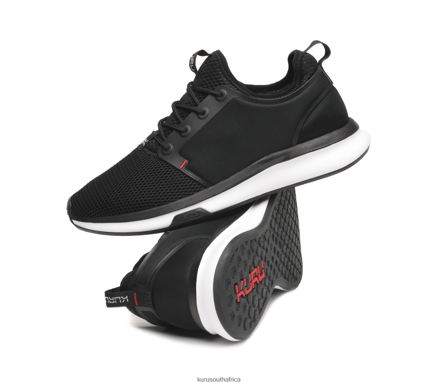 Men ATOM 6X6J4J157 Kuru Jet Black/White/Fire Red Shoes