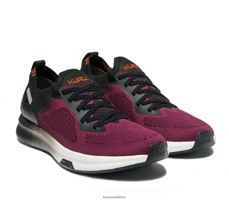 Men FLUX 6X6J4J135 Kuru Maroon/Jet Black Shoes