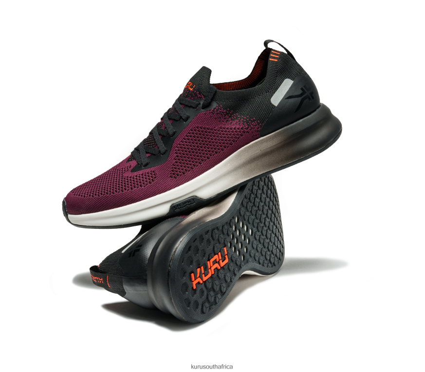 Men FLUX 6X6J4J135 Kuru Maroon/Jet Black Shoes