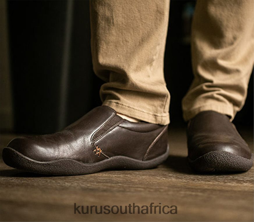 Men KIVI 6X6J4J182 Kuru Chestnut Brown Shoes