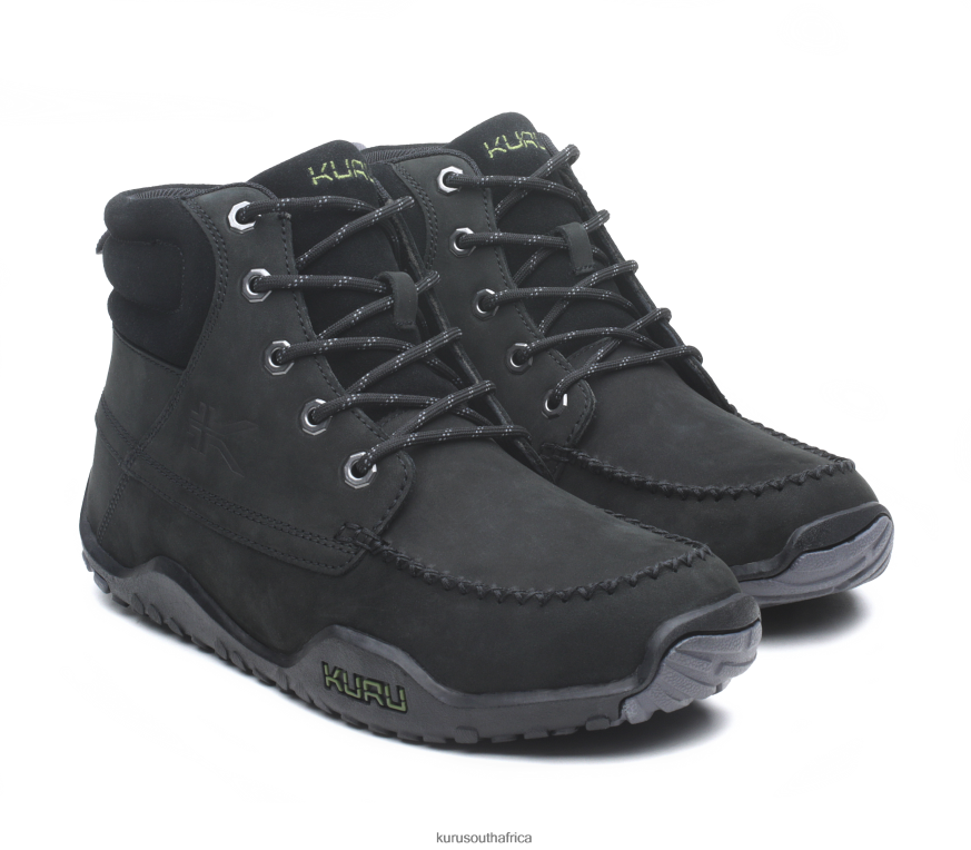 Men QUEST 6X6J4J206 Kuru Smokestack Black Shoes