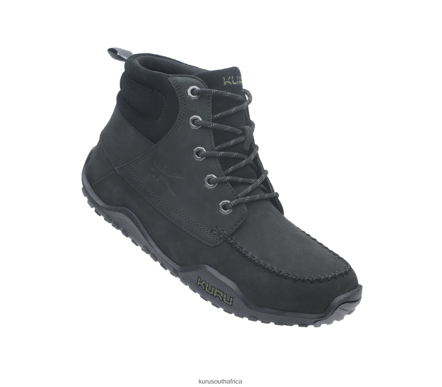 Men QUEST 6X6J4J206 Kuru Smokestack Black Shoes