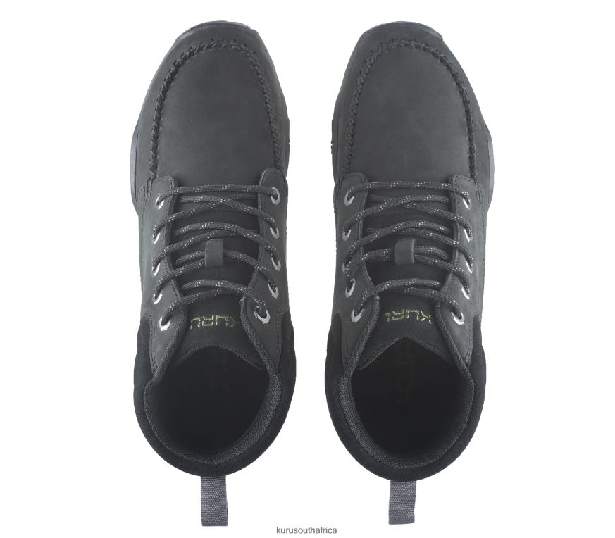 Men QUEST 6X6J4J206 Kuru Smokestack Black Shoes