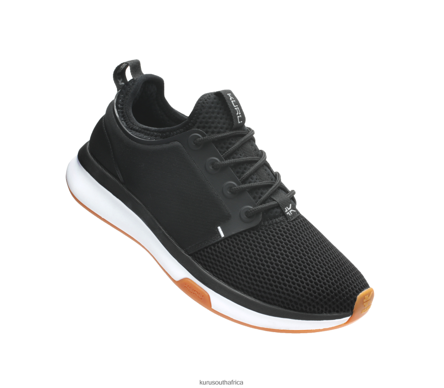 Women ATOM 6X6J4J3 Kuru Jet Black/White/Gum Shoes