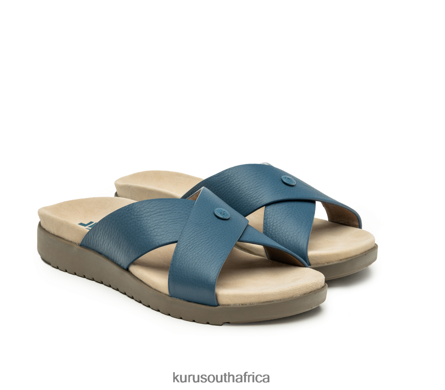 Women BREEZE 6X6J4J124 Kuru Mineral Blue/Faded Brown Shoes