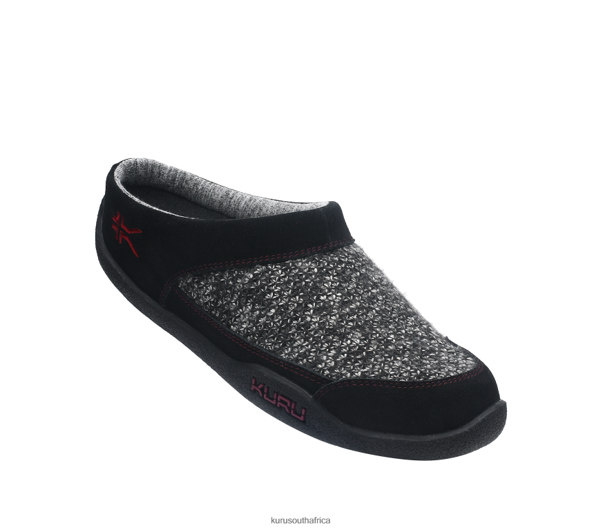 Women DRAFT 6X6J4J74 Kuru Black/Red Ruby Shoes