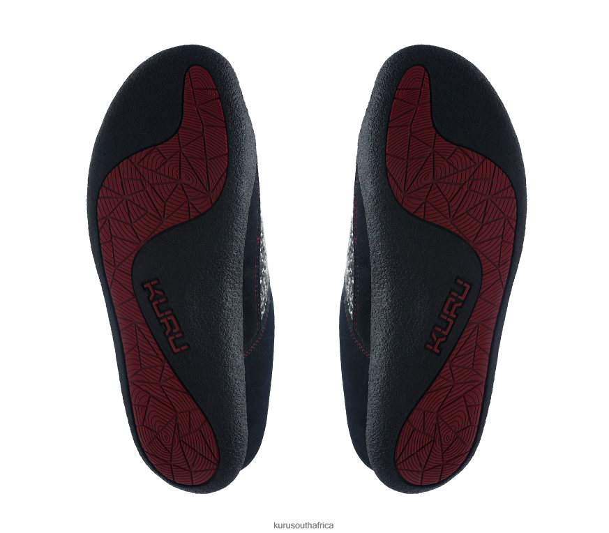 Women DRAFT 6X6J4J74 Kuru Black/Red Ruby Shoes