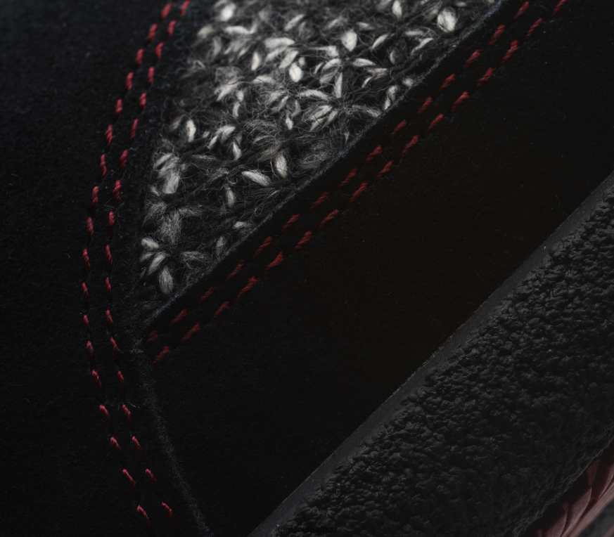 Women DRAFT 6X6J4J74 Kuru Black/Red Ruby Shoes