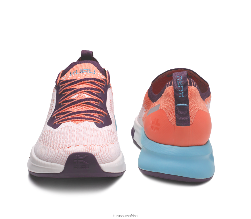 Women FLUX 6X6J4J10 Kuru Orange Sherbet/Calypso Blue Shoes