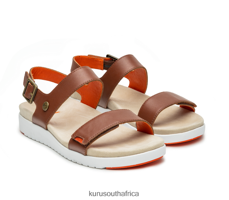 Women GLIDE 6X6J4J111 Kuru Walnut Brown/Blood Orange Shoes