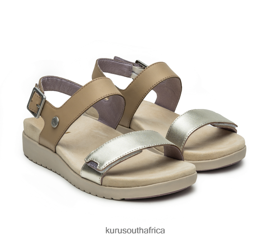 Women GLIDE 6X6J4J116 Kuru Taupe/Metallic Shoes