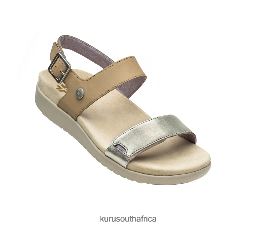 Women GLIDE 6X6J4J116 Kuru Taupe/Metallic Shoes