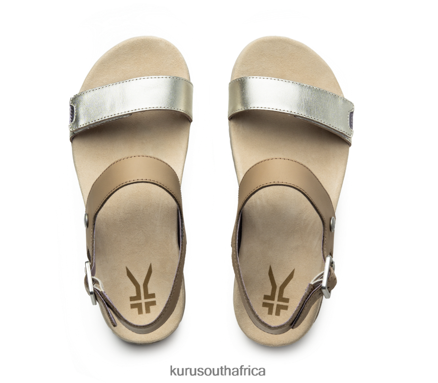 Women GLIDE 6X6J4J116 Kuru Taupe/Metallic Shoes