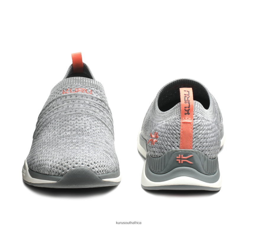 Women STRIDE WIDE 6X6J4J91 Kuru Heather Gray/White/Peach Pink Shoes