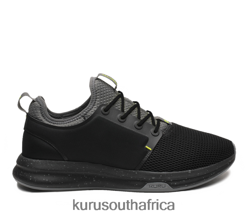 Men ATOM 6X6J4J155 Kuru Jet Black/Citron Shoes